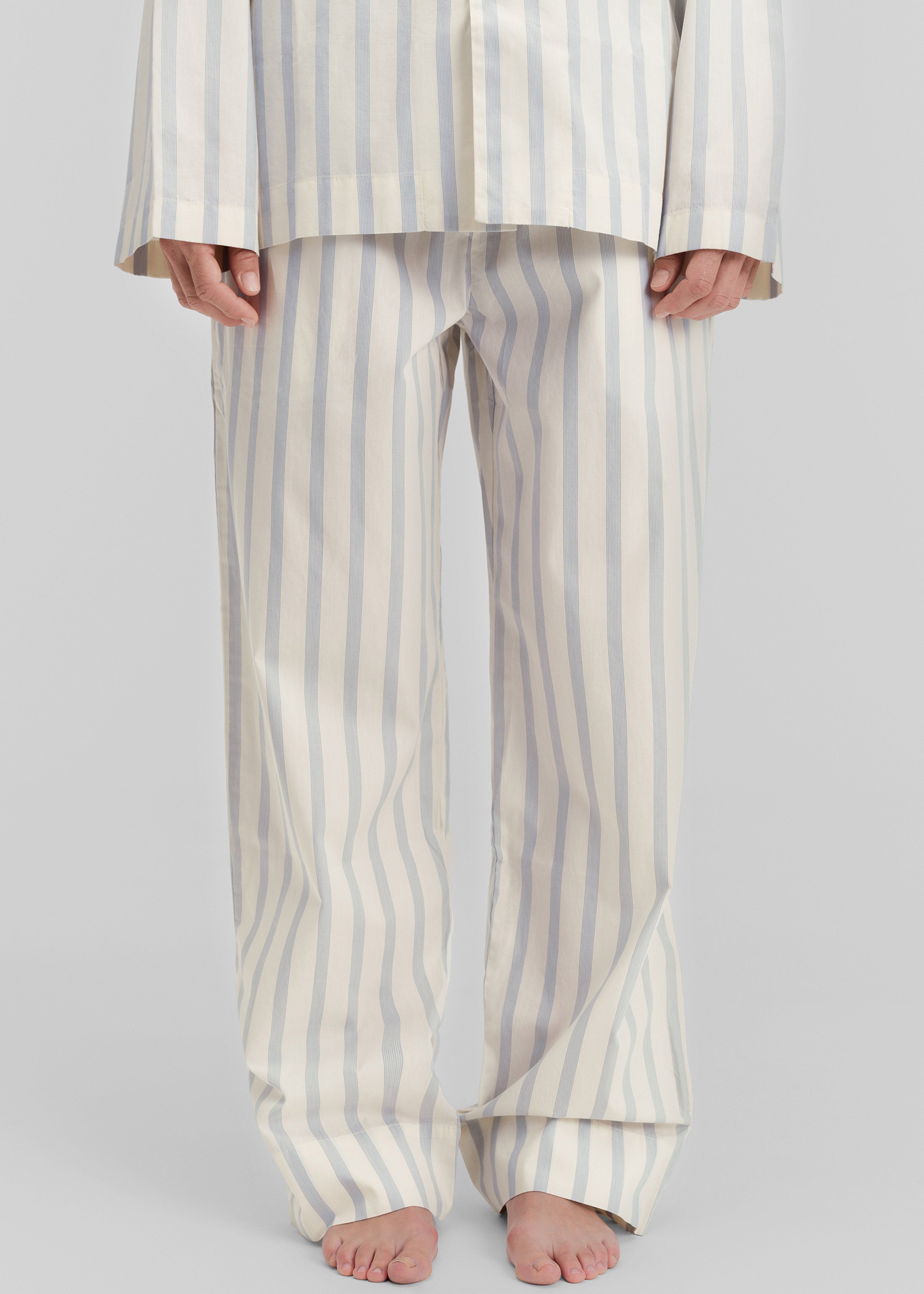 Tekla Poplin Pyjama Pants - Needle Stripes – The Frankie Shop