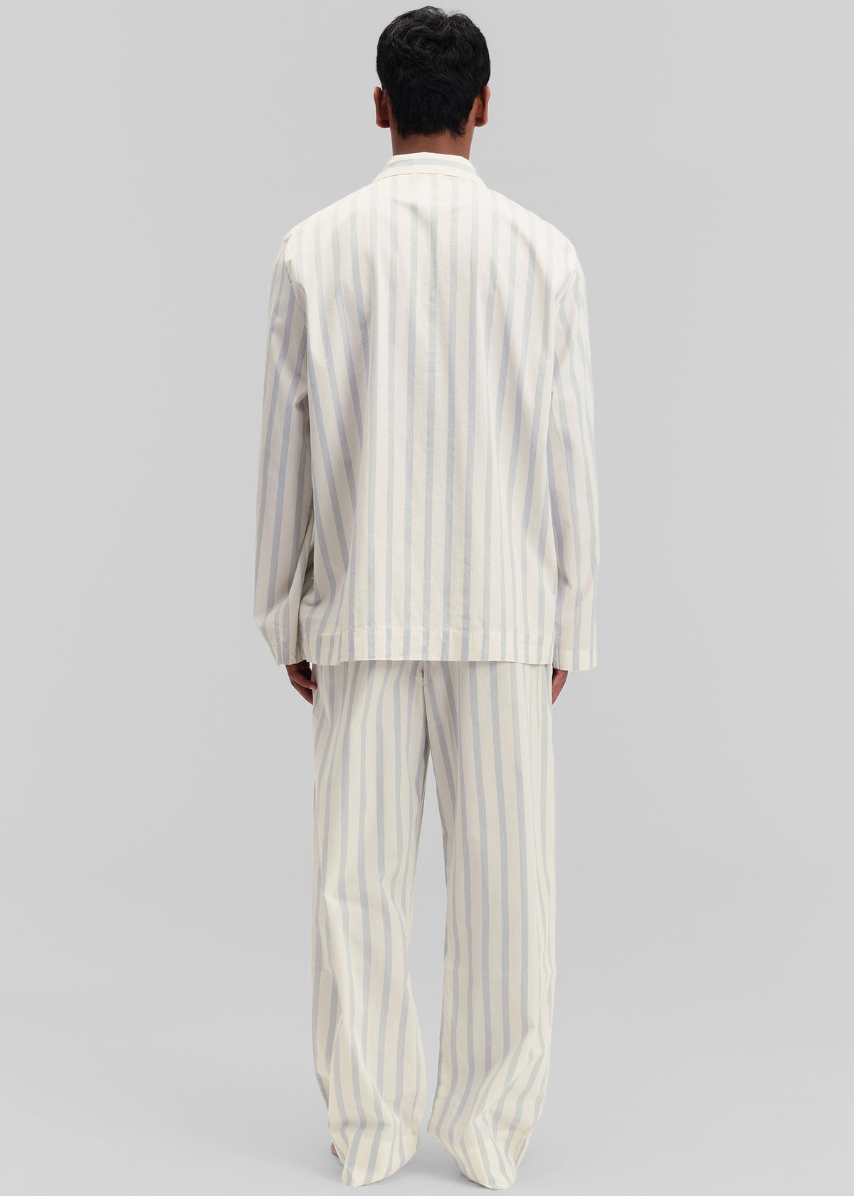Tekla Poplin Pyjama Pants - Needle Stripes - 9