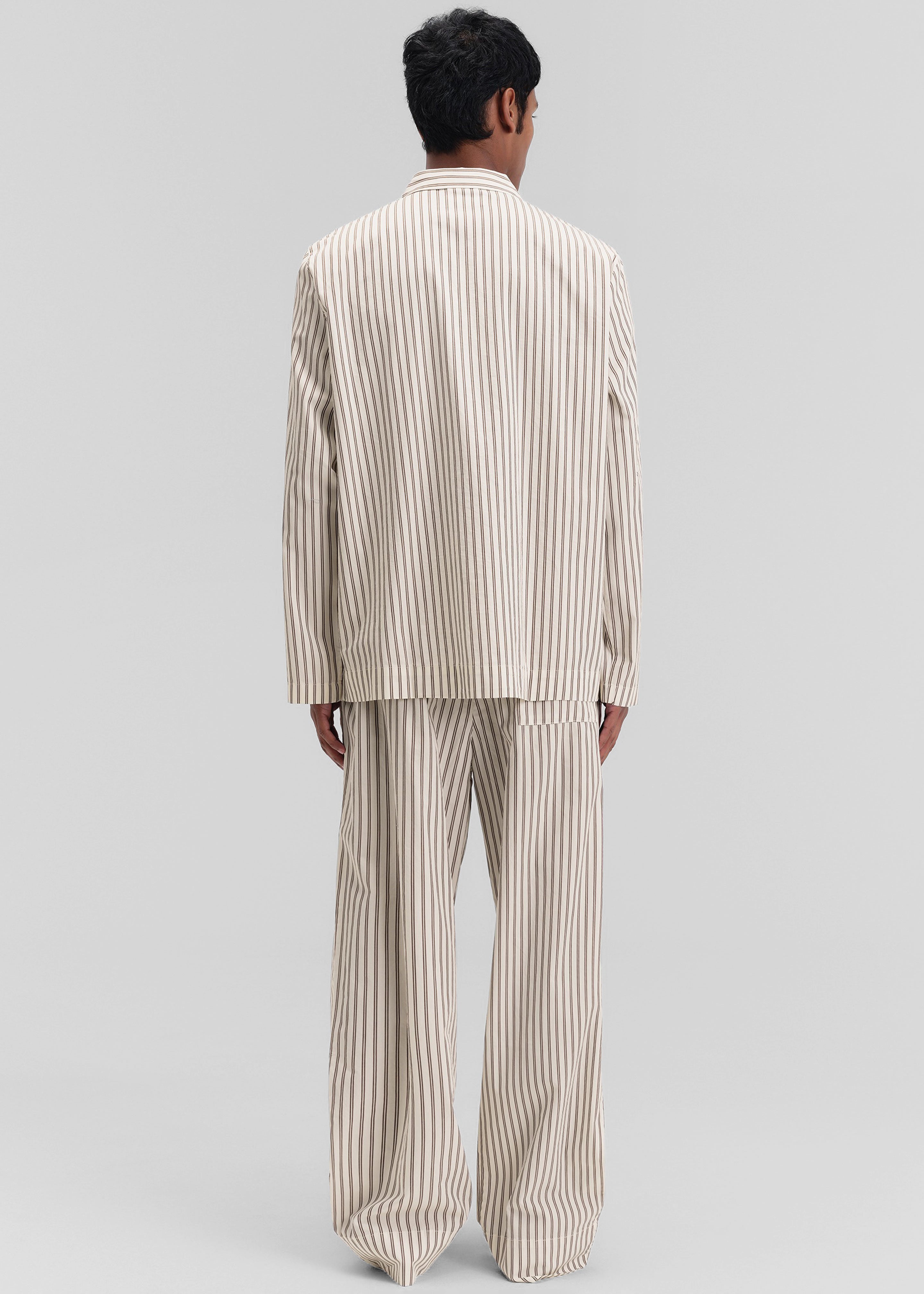 Tekla Poplin Pyjama Shirt - Hopper Stripes - 11