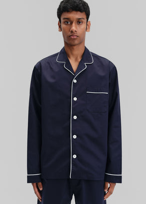 Tekla Sateen Pyjama Shirt - Chelsea