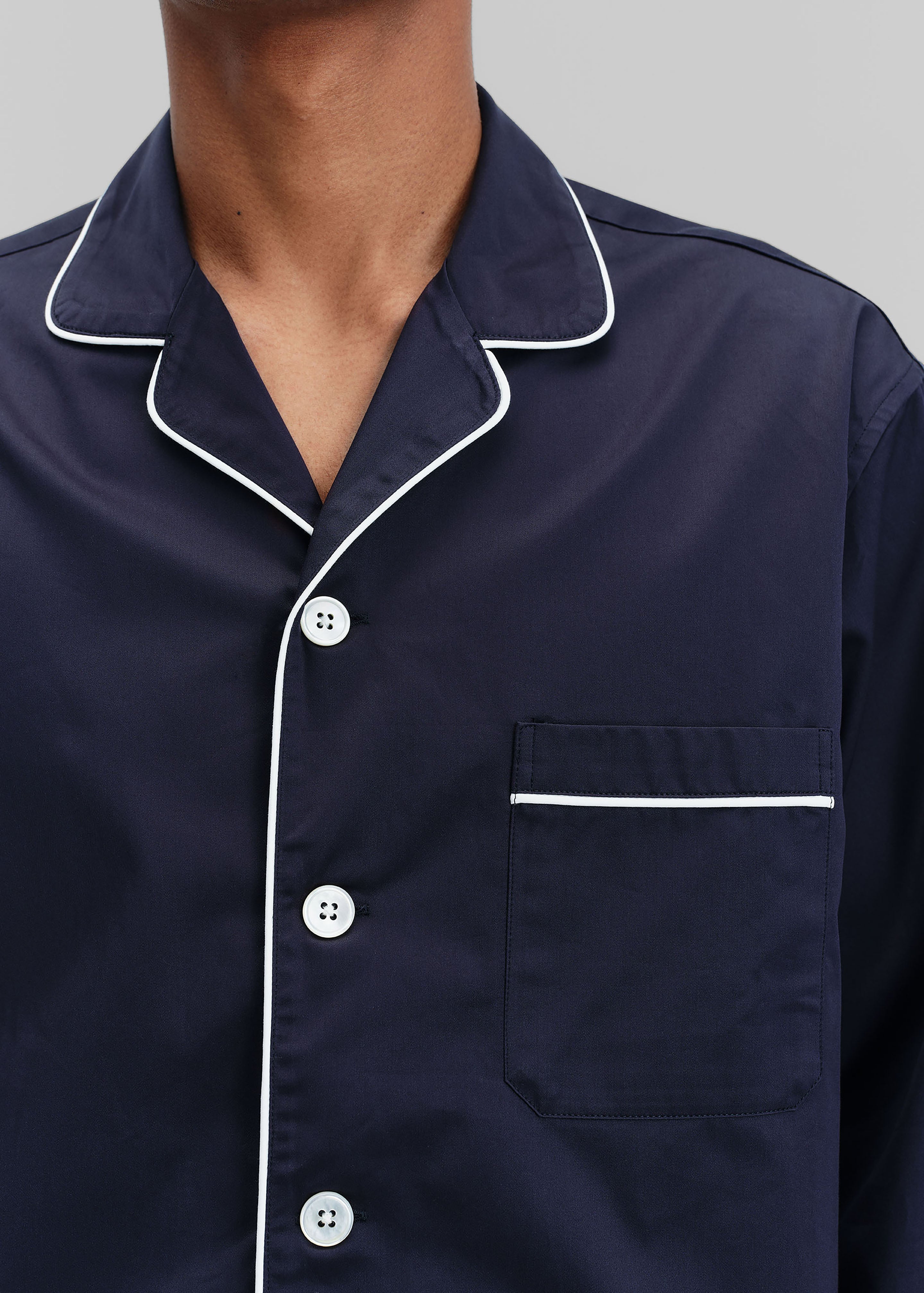 Tekla Sateen Pyjama Shirt - Chelsea - 9 - [gender-male]