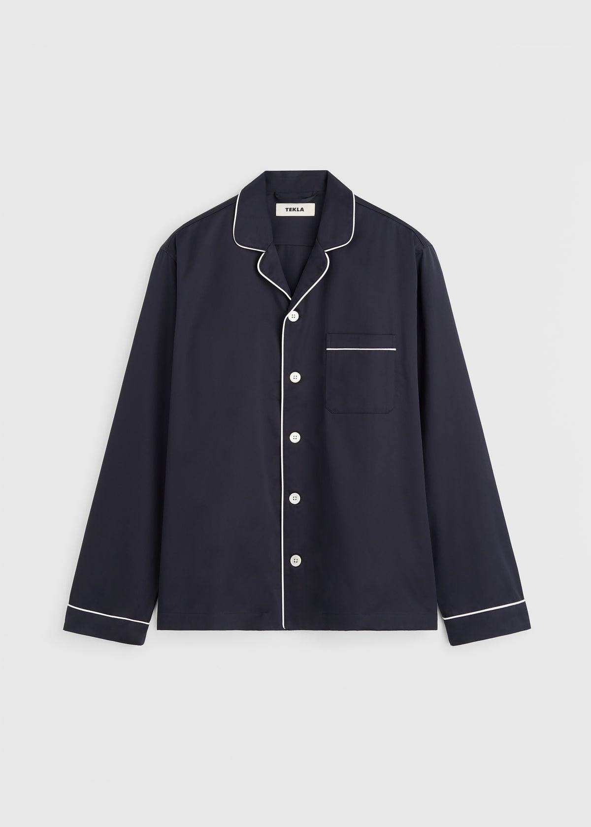Tekla Sateen Pyjama Shirt - Chelsea - 13