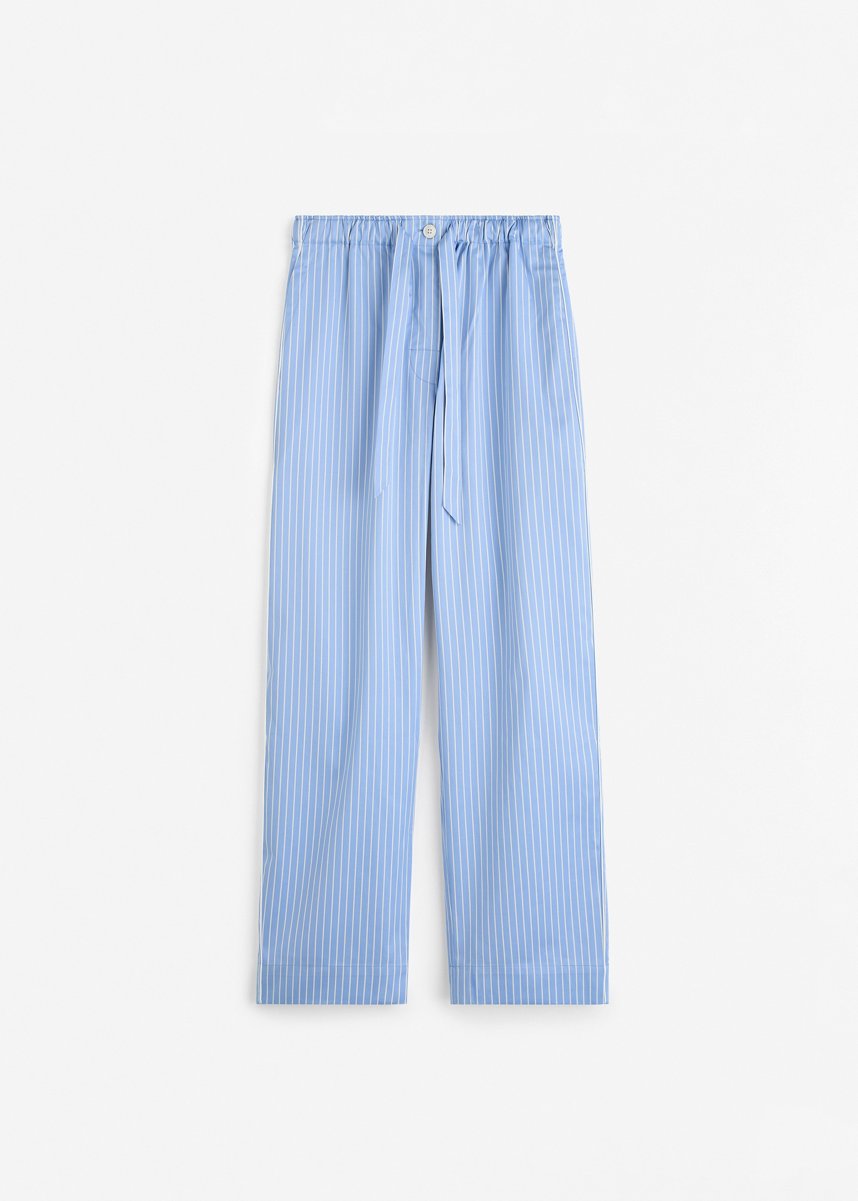 Tekla Sateen Pyjama Pants - Polo Stripes - 7