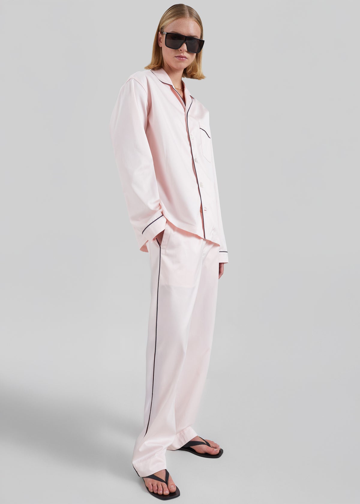 Tekla Sateen Pyjama Pants - Porter - 1