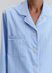Tekla Sateen Pyjama Shirt - Polo Stripes