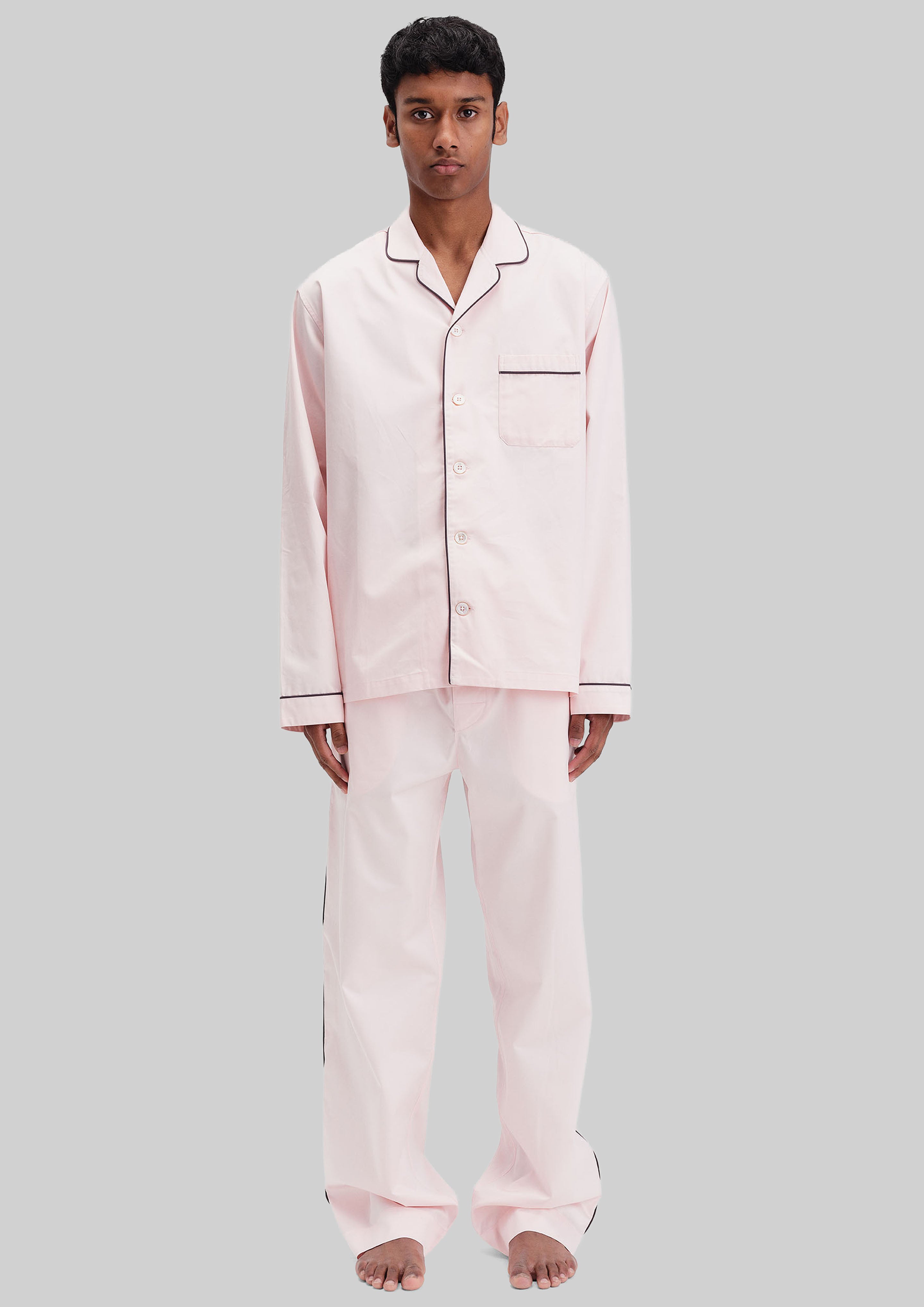 Tekla Sateen Pyjama Shirt - Porter - 4 - [gender-male]