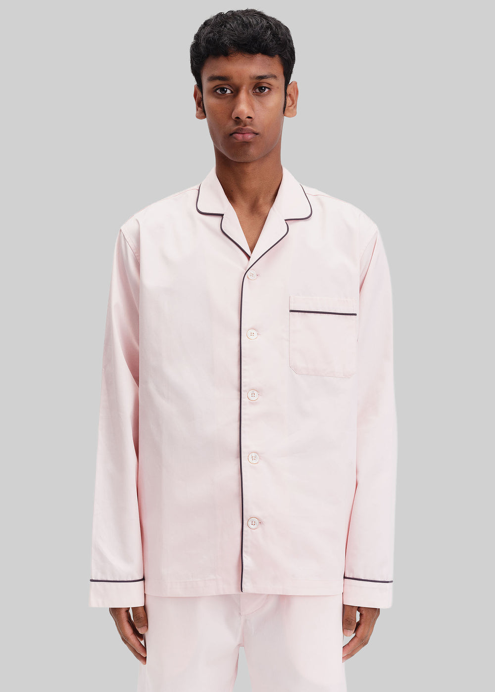 Tekla Sateen Pyjama Shirt - Porter