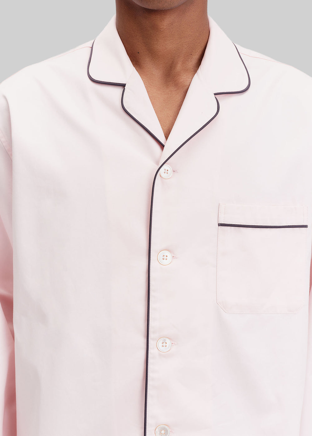 Tekla Sateen Pyjama Shirt - Porter - 1