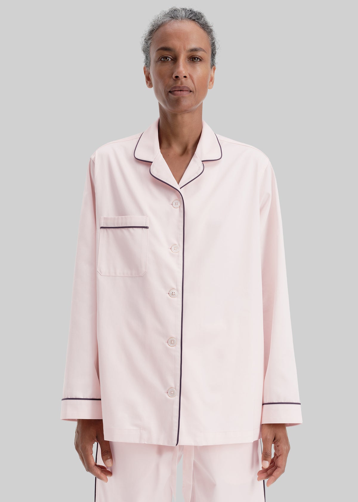 Tekla Sateen Pyjama Shirt - Porter - 7
