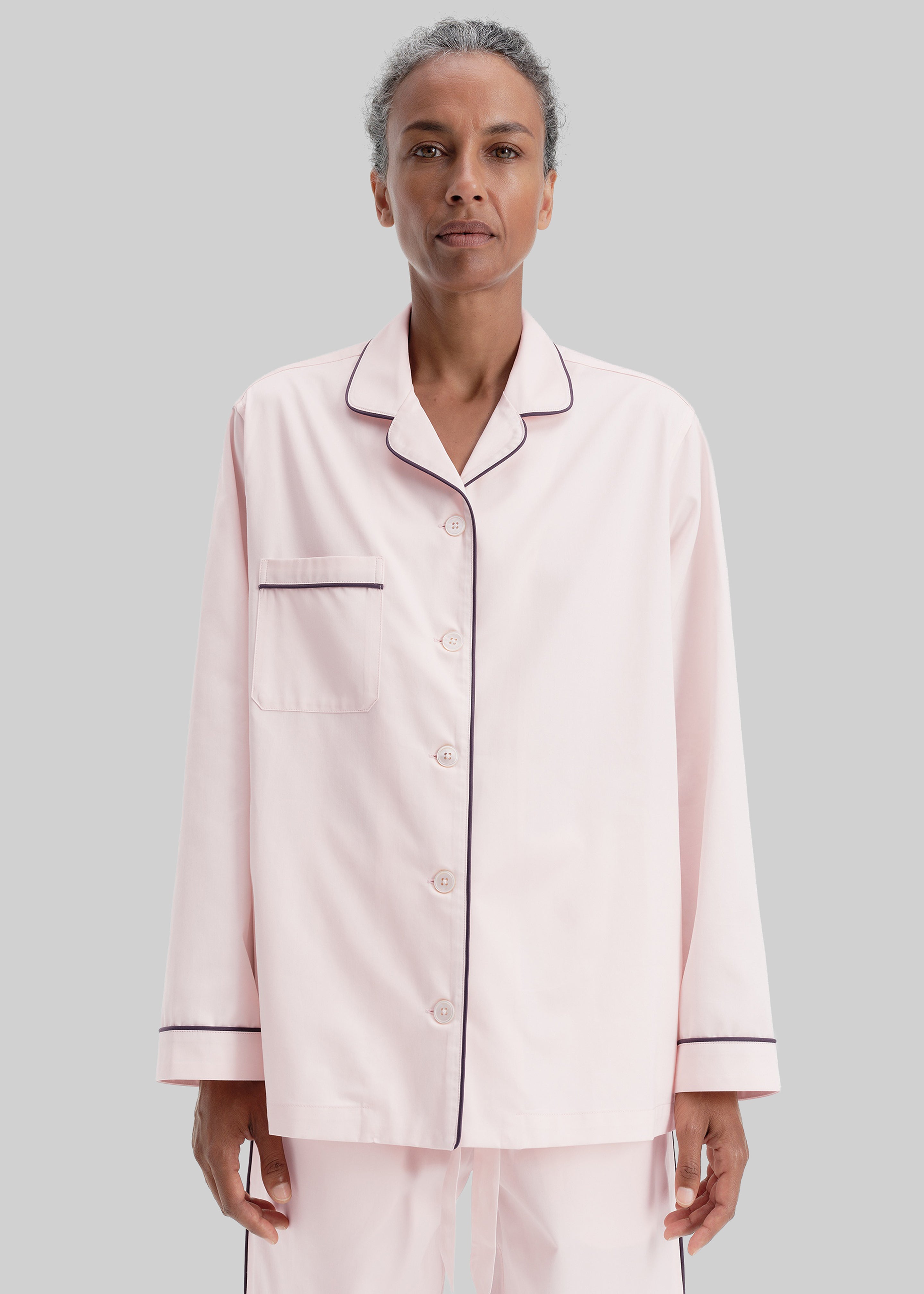 Tekla Sateen Pyjama Shirt - Porter - 7