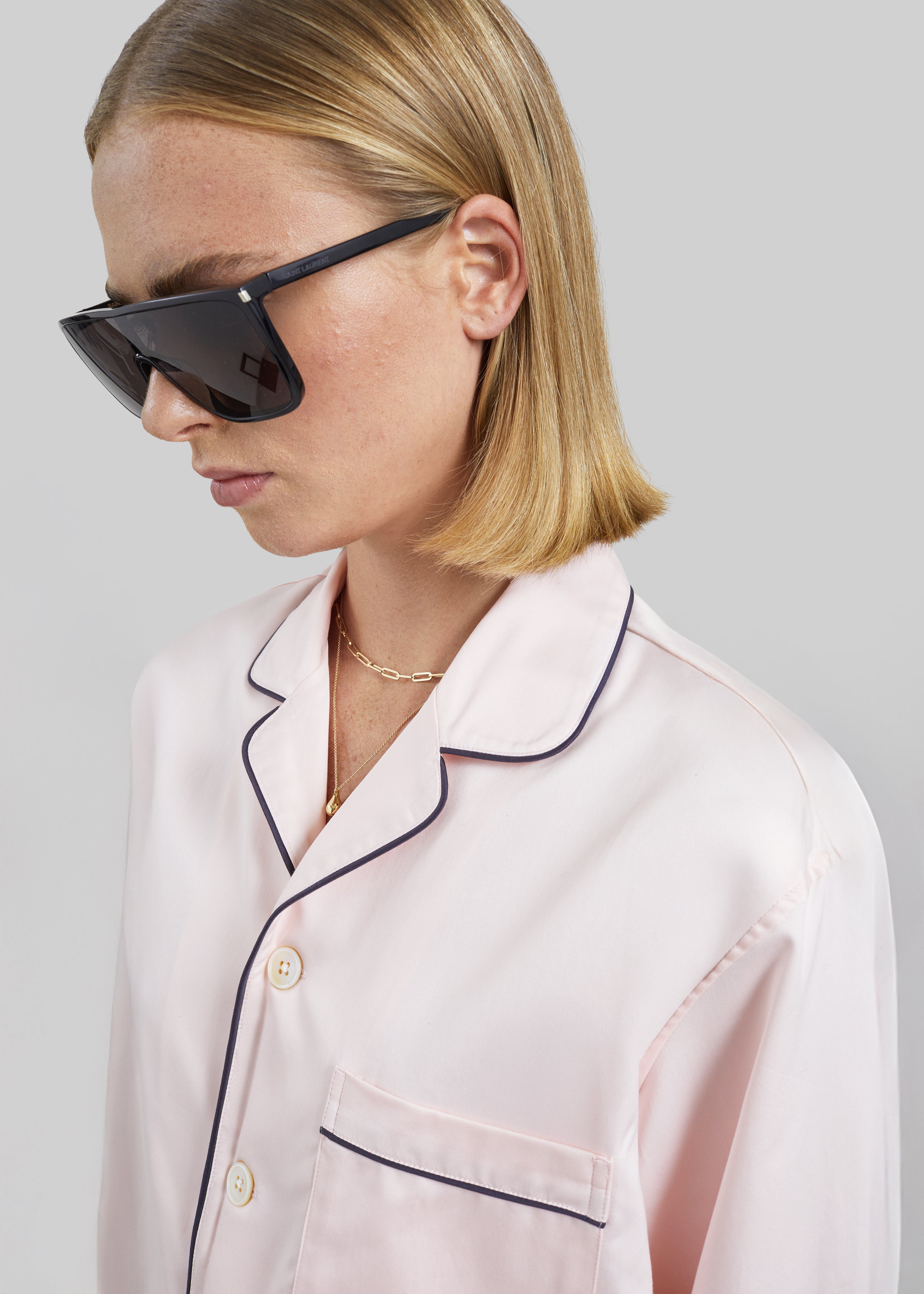Tekla Sateen Pyjama Shirt - Porter - 2