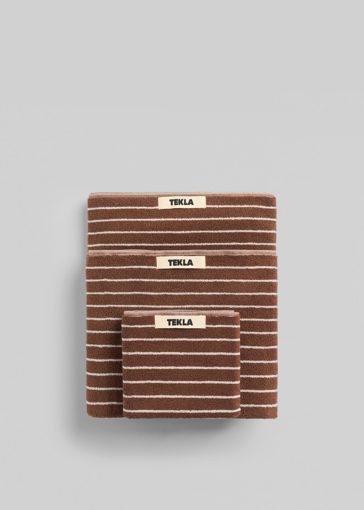 Tekla Towel - Rust Stripes - 1