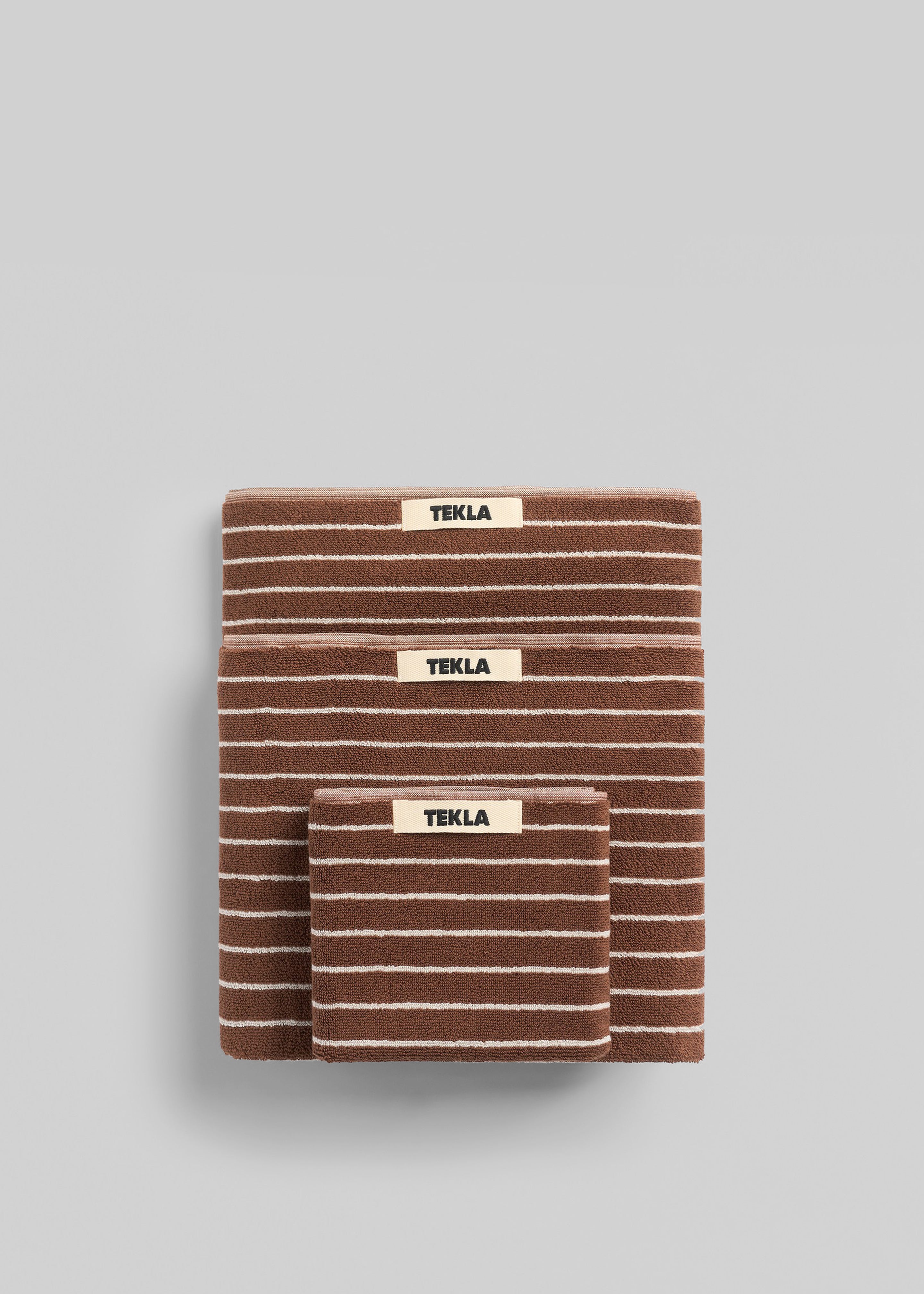 Tekla Towel - Rust Stripes - 1