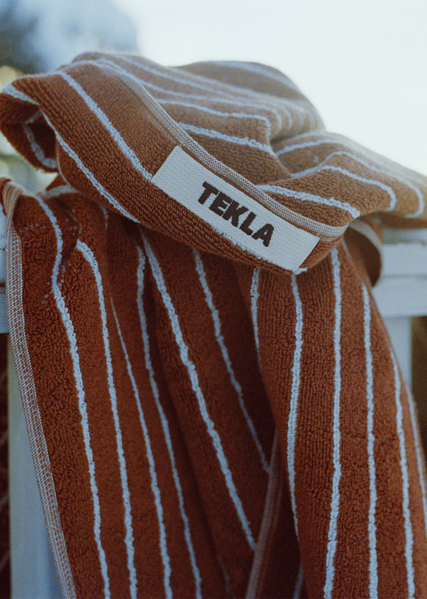 Tekla Towel - Rust Stripes - 2