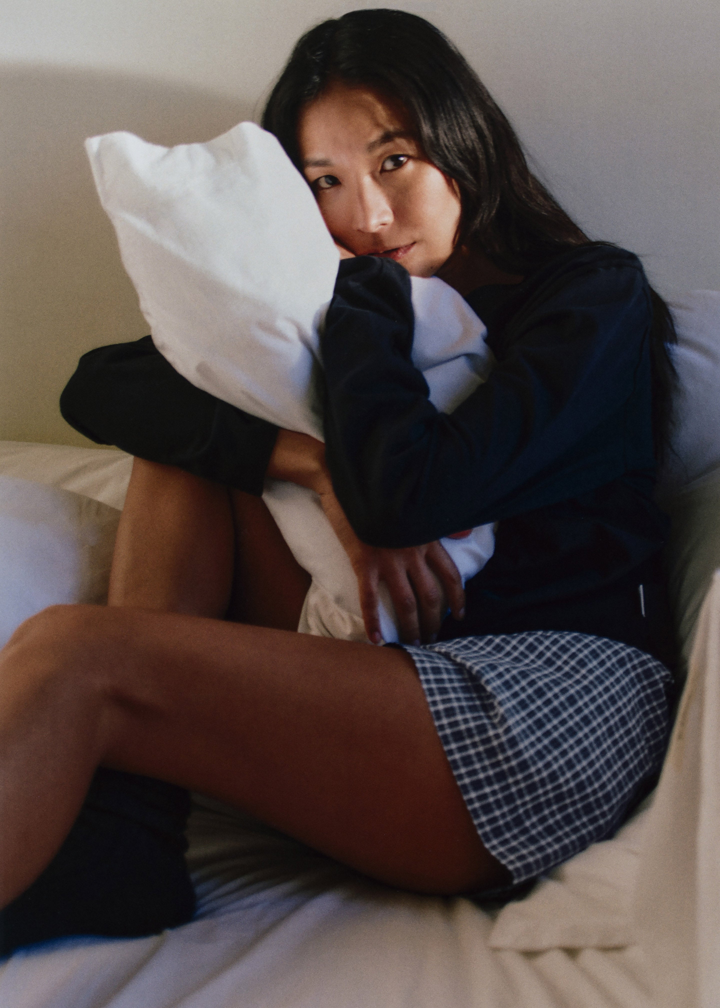 Tekla Fine Twill Shorts - Lanegan Checks - 1