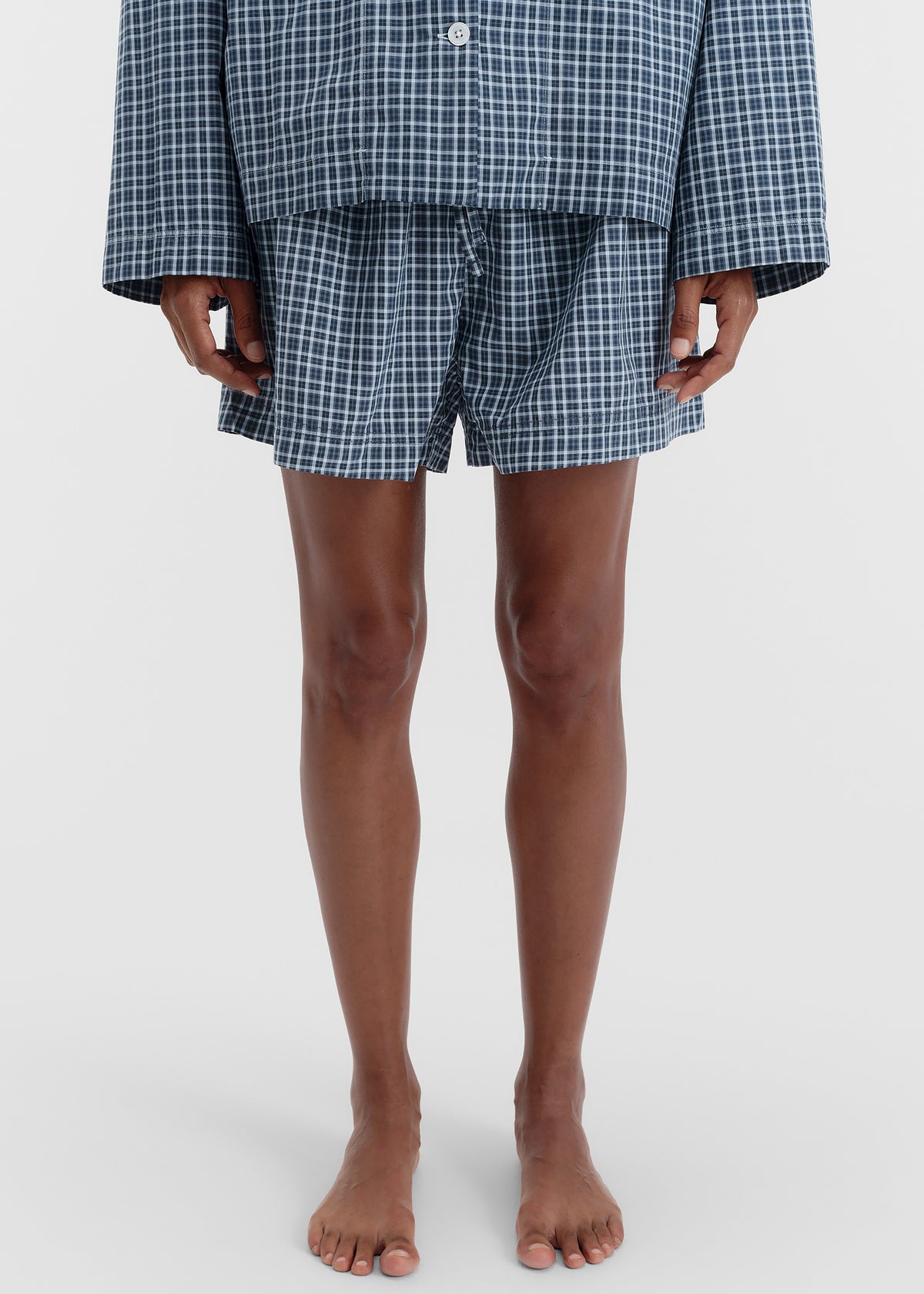Tekla Fine Twill Shorts - Lanegan Checks - 2