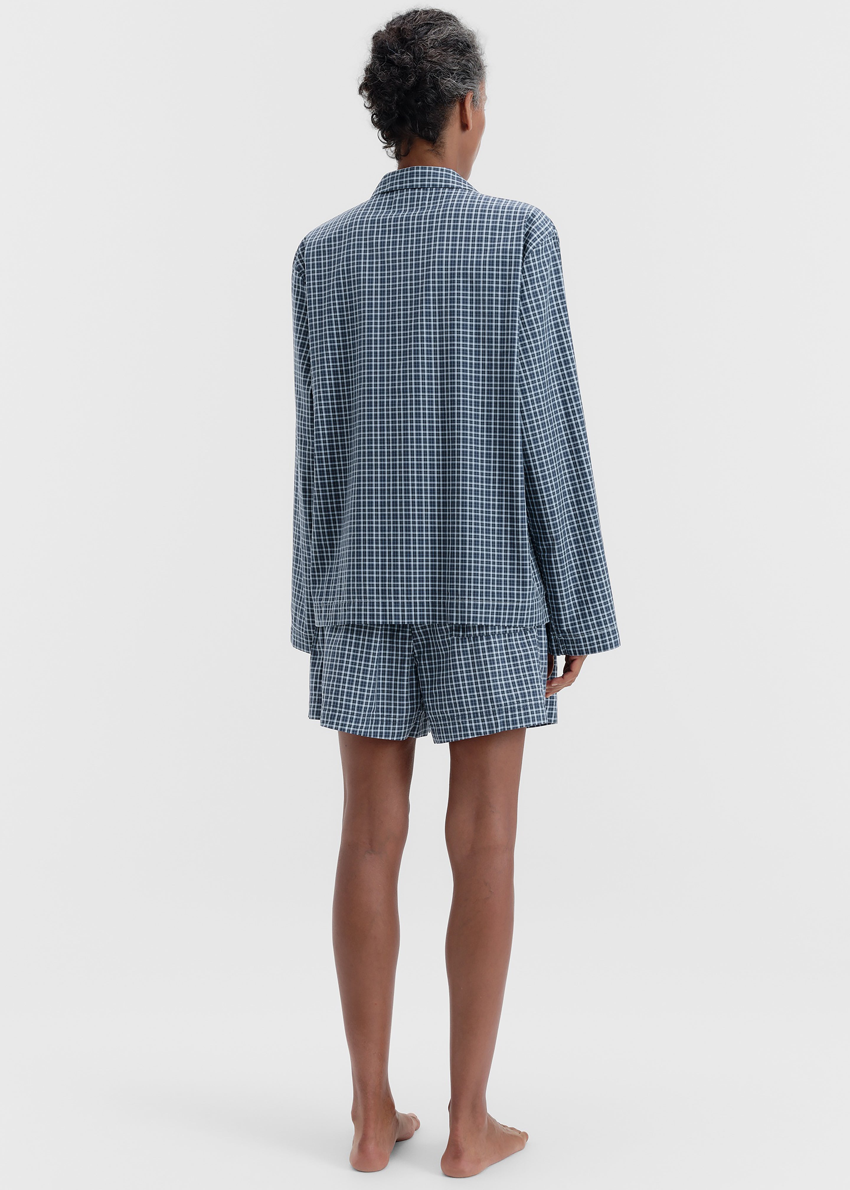 Tekla Fine Twill Shorts - Lanegan Checks - 5