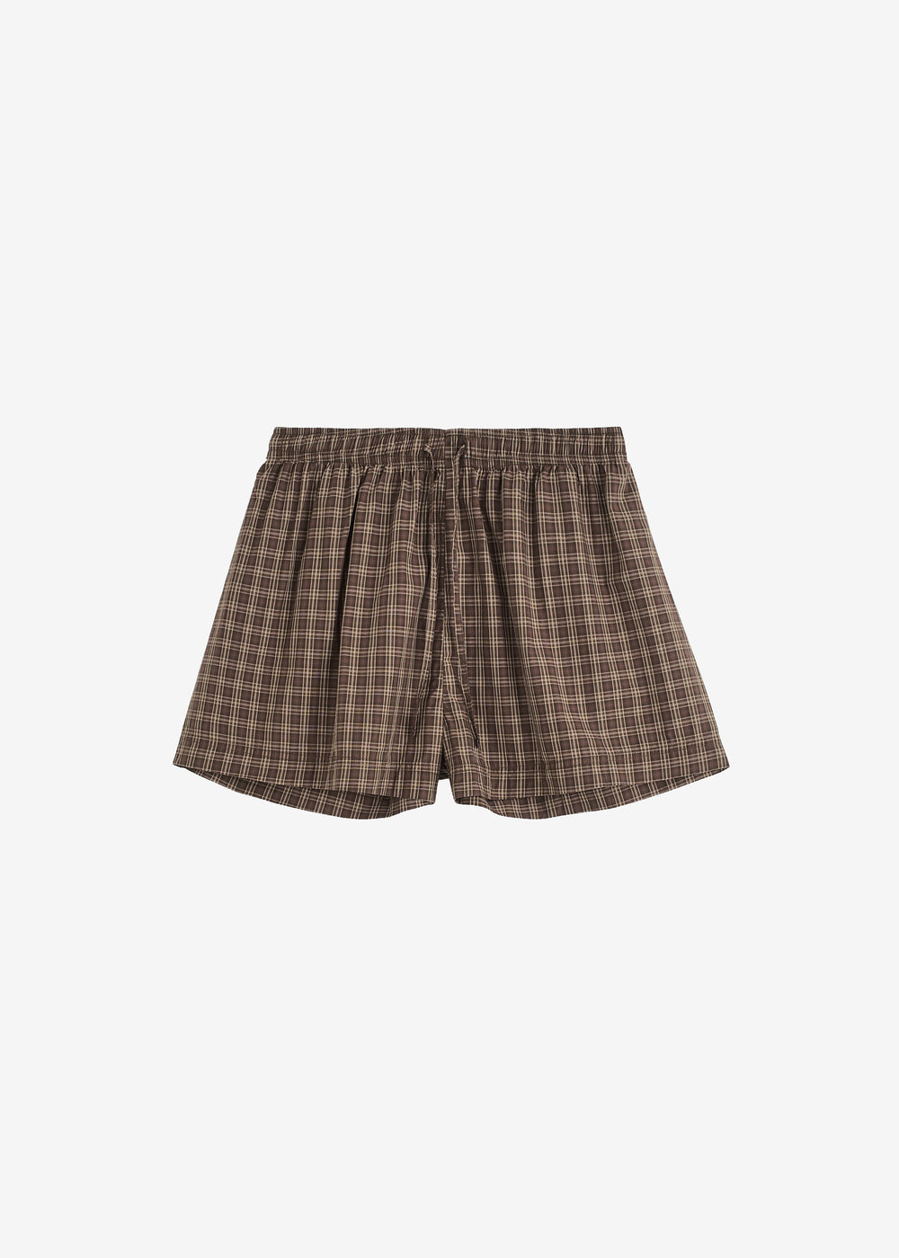 Tekla Fine Twill Shorts - Serra Checks