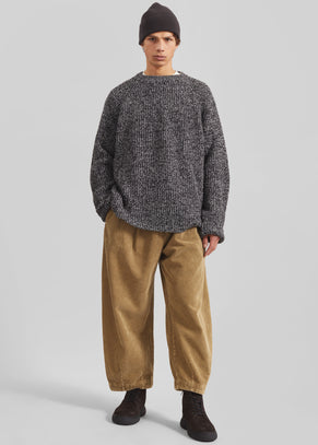 Telfer Corduroy Balloon Pants - Beige