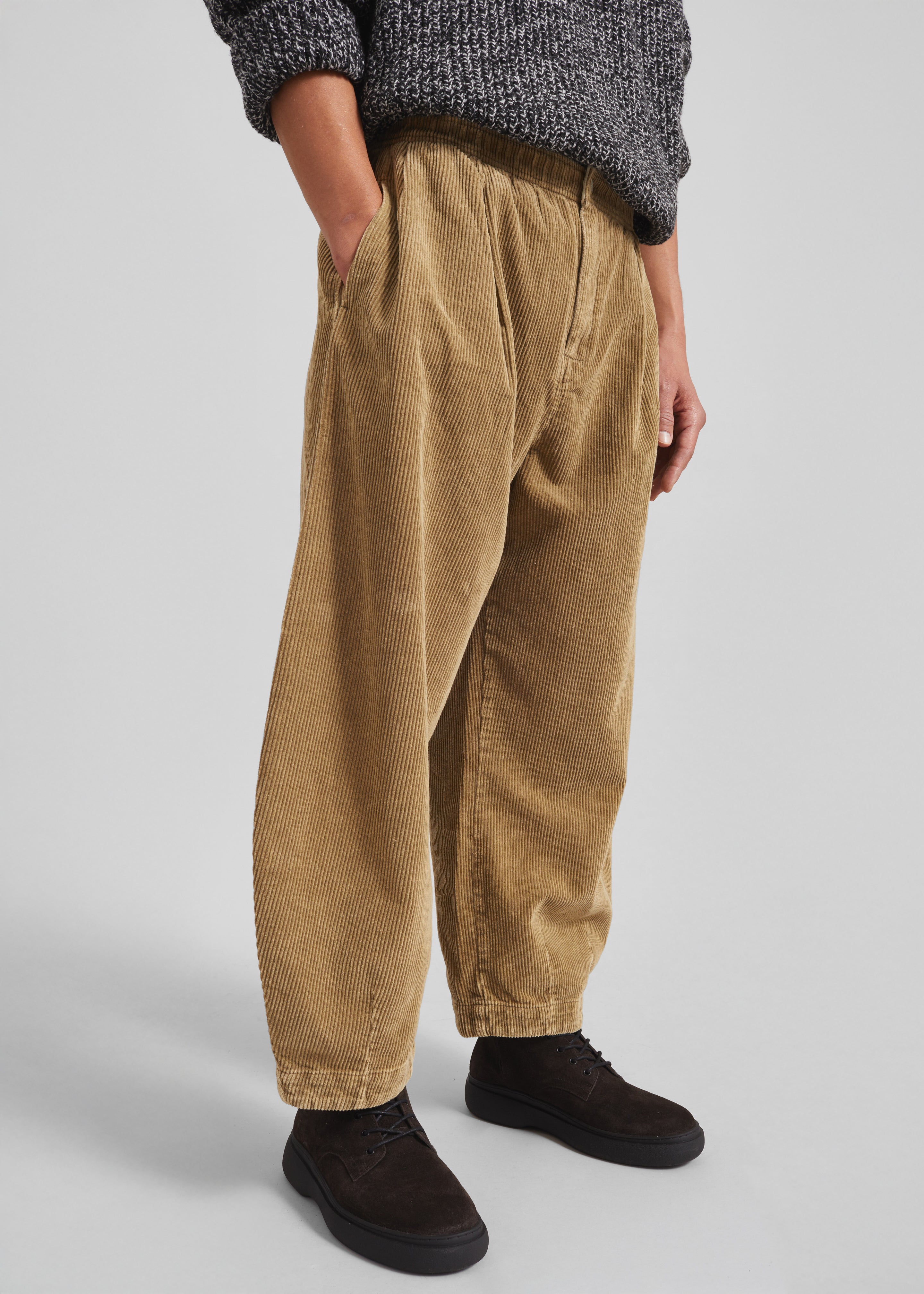 Telfer Corduroy Balloon Pants - Beige – The Frankie Shop