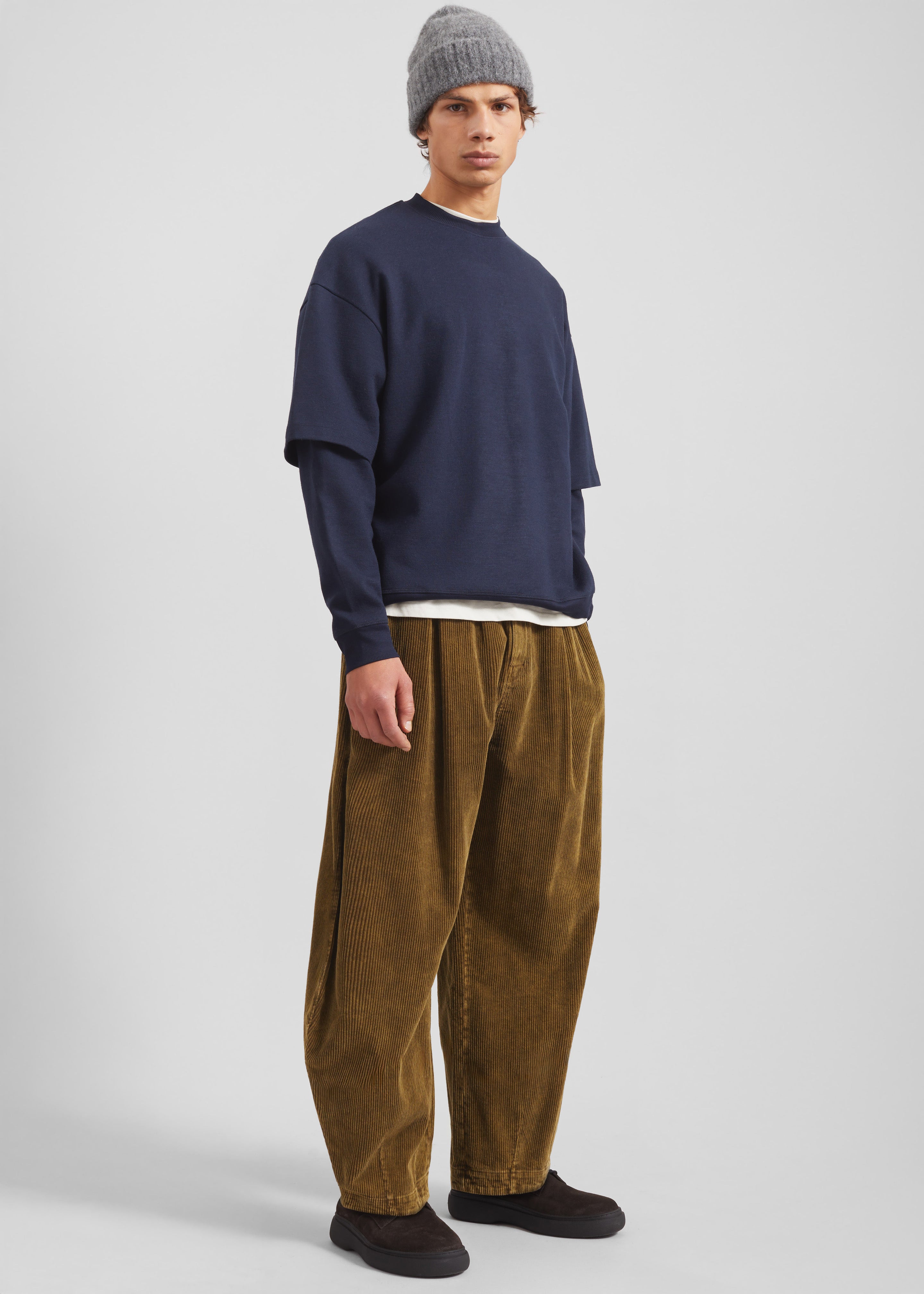Telfer Corduroy Balloon Pants - Dark Olive – The Frankie Shop