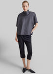 Telluride Draped Top - Dark Grey