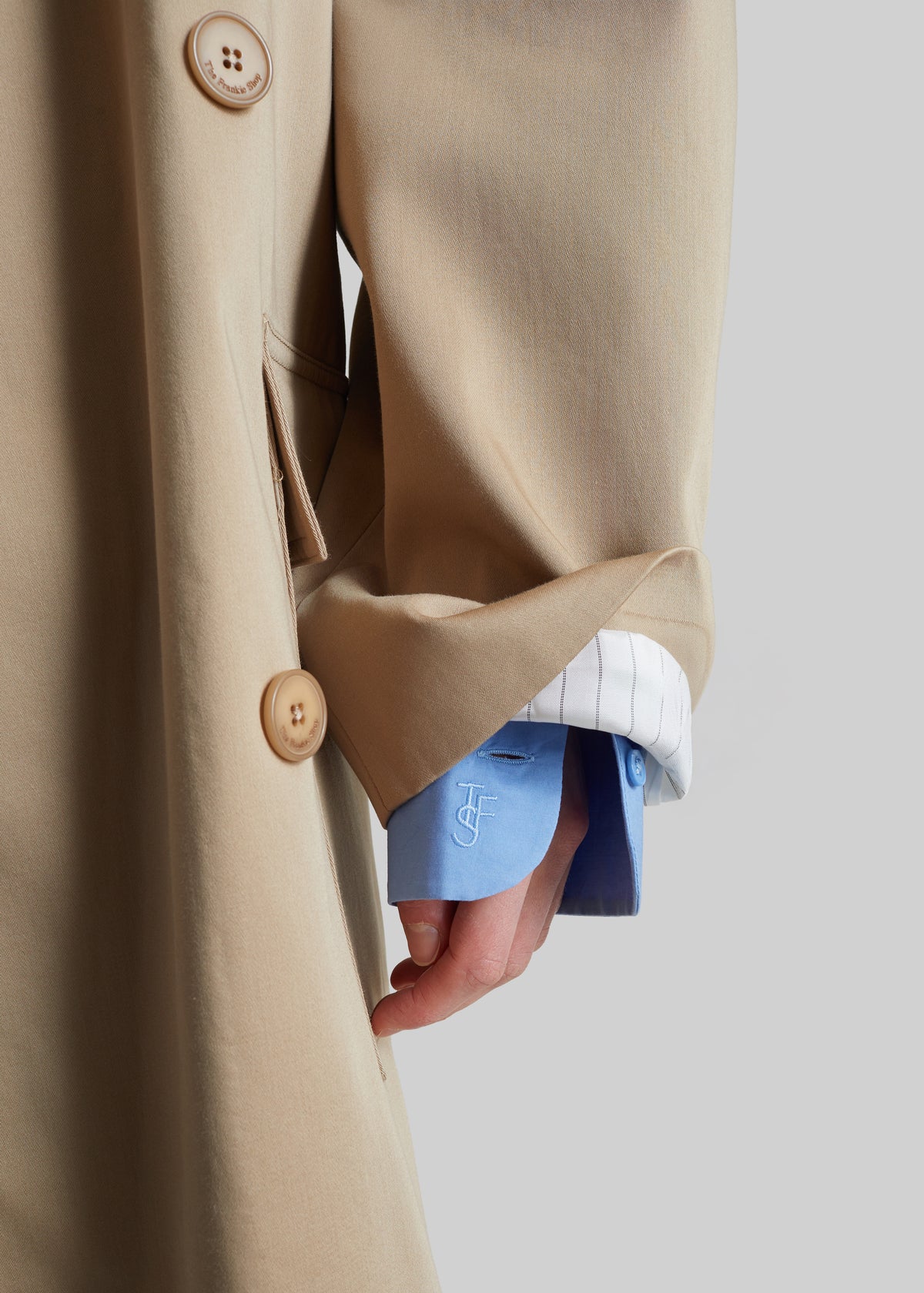 Tess Midi Short Trench - Beige