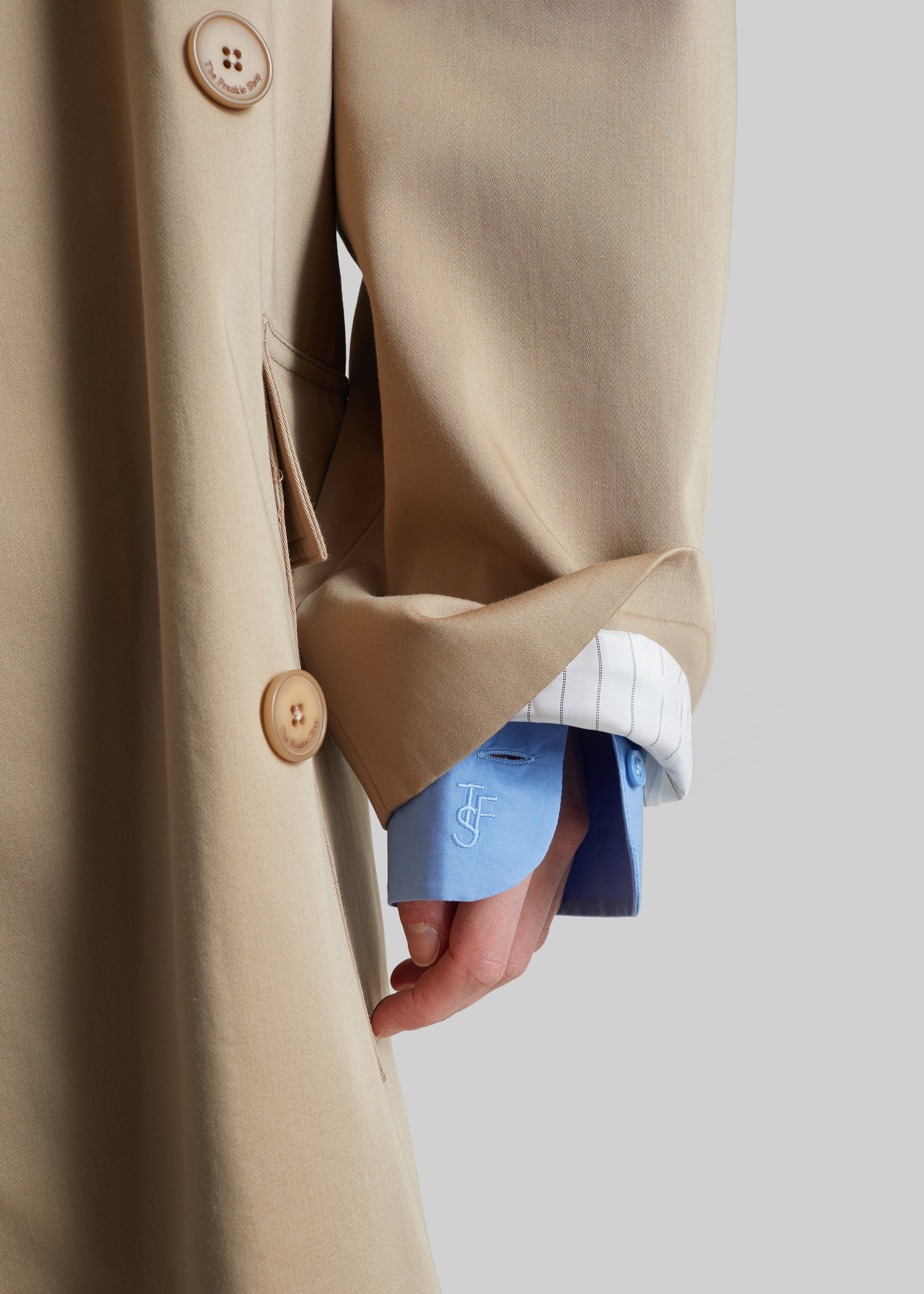 Tess Midi Short Trench - Beige