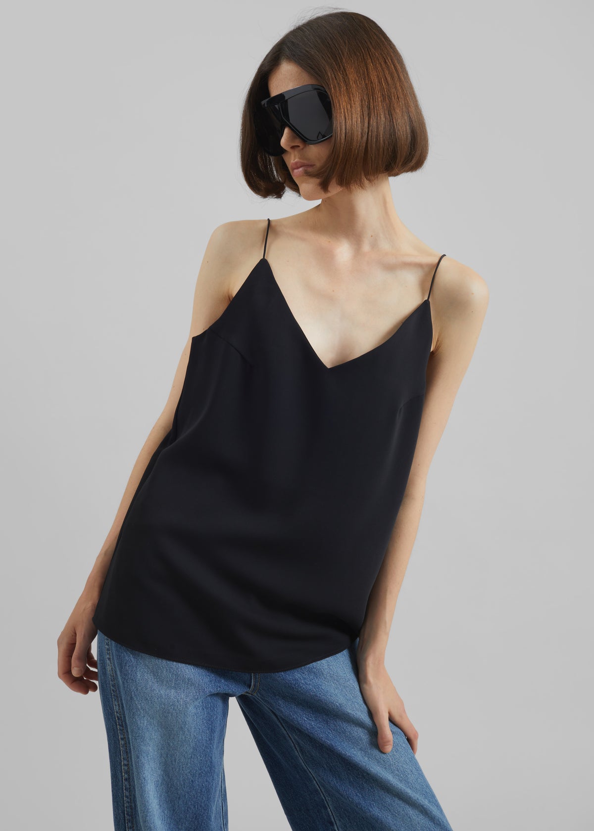Tessia Boxy Top - Black - 4
