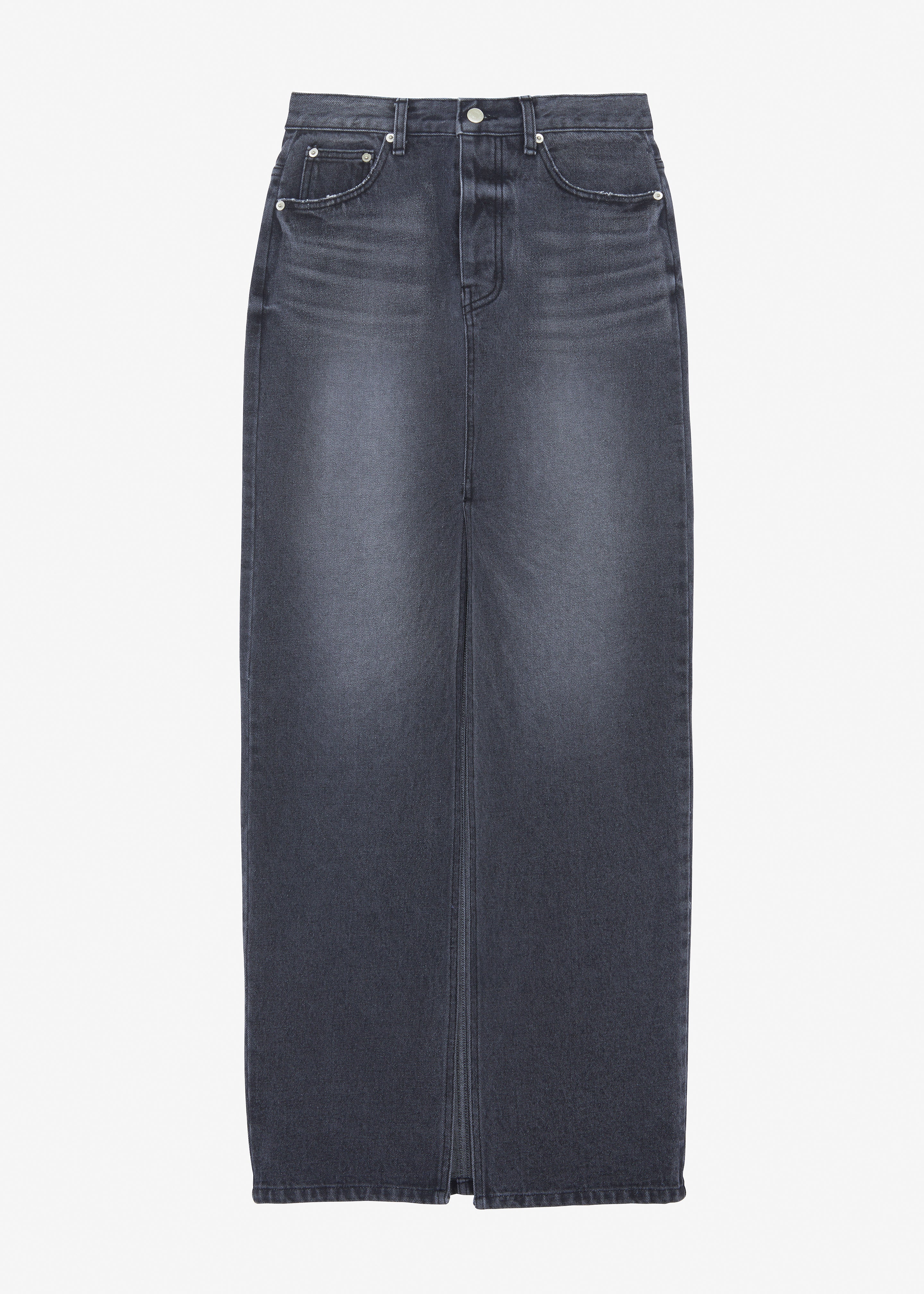 Texas Denim Pencil Skirt - Dark Grey - 8