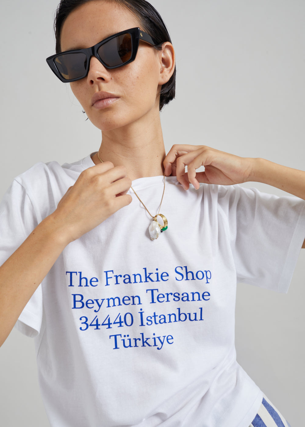 Tfs Beymen T-Shirt - White/Blue - 1