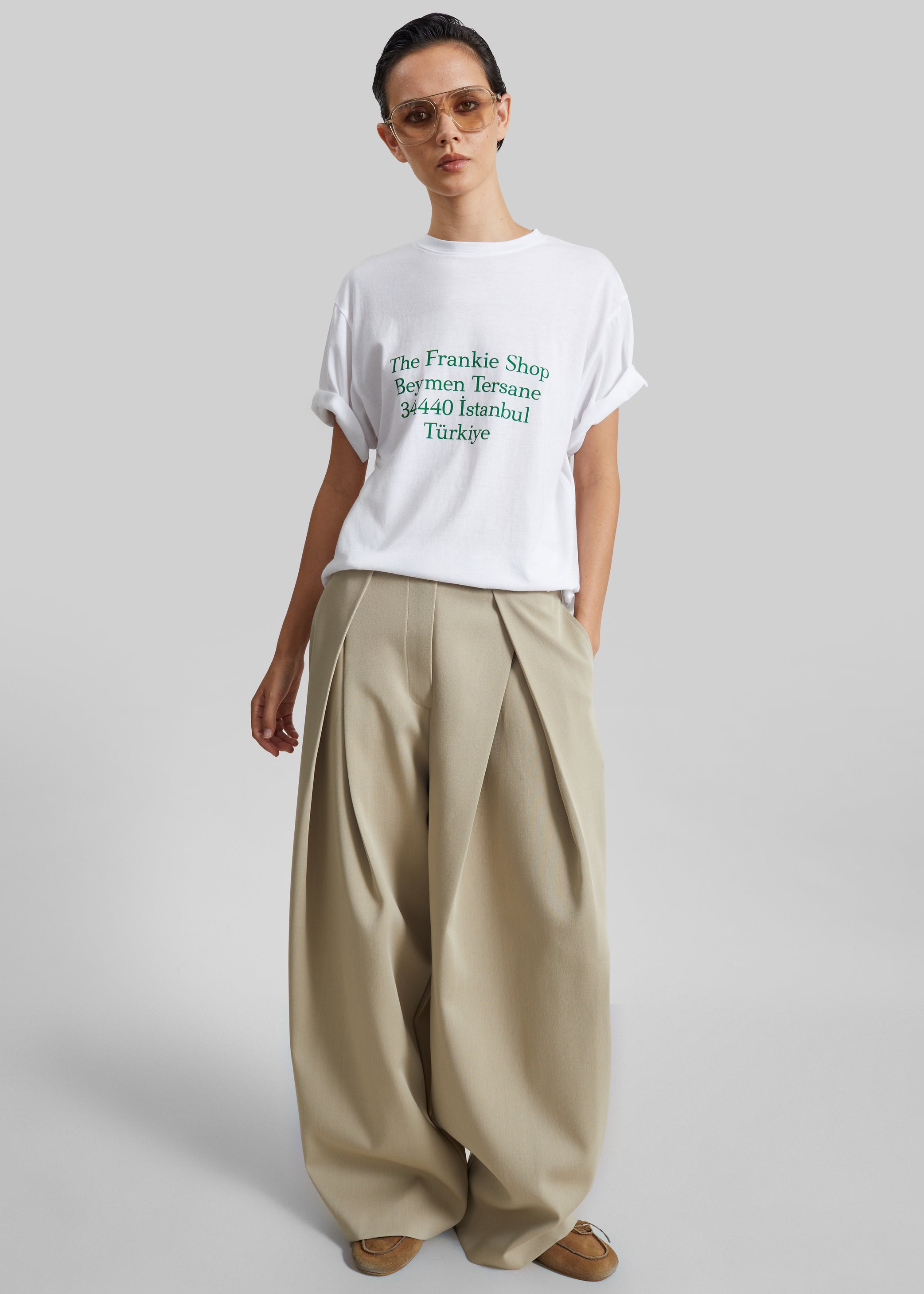 Shop the look image for Tfs Beymen T-Shirt - White/Green