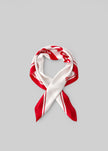 TFS Frankie Milan Large Scarf - Ivory/Red