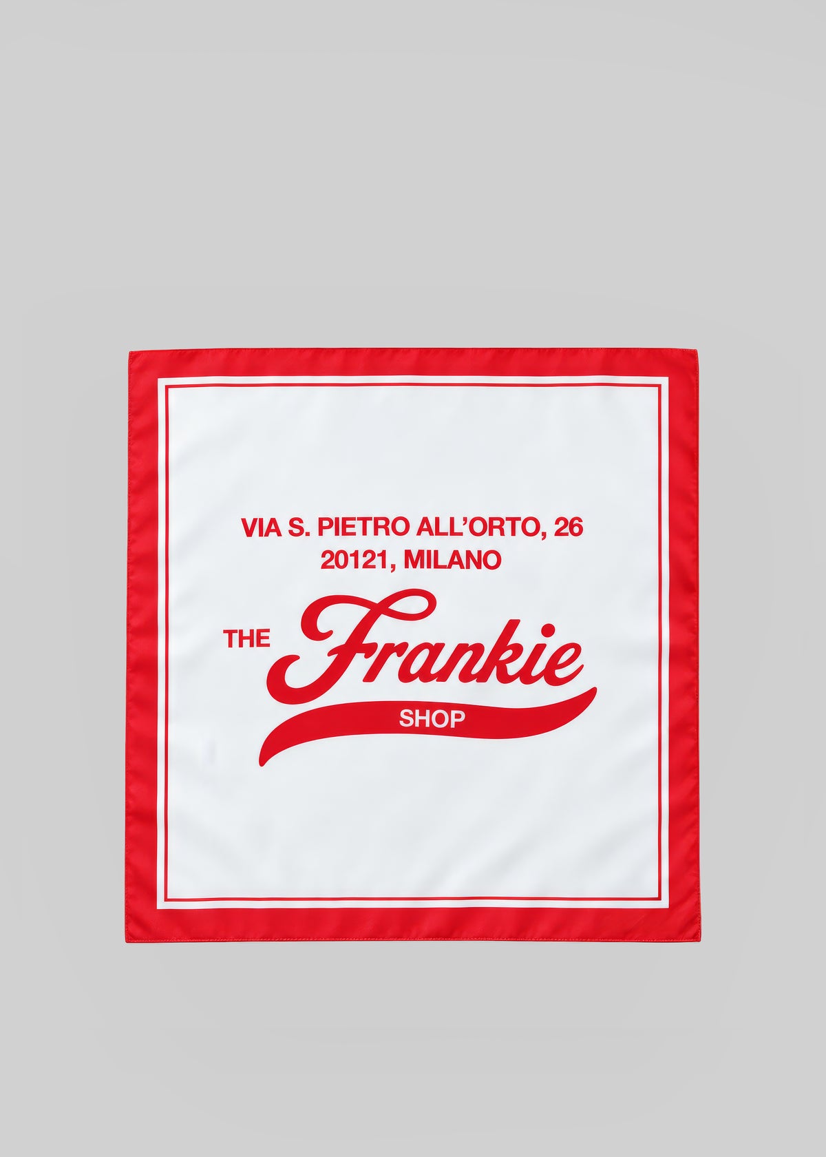 TFS Frankie Milan Large Scarf - Ivory/Red
