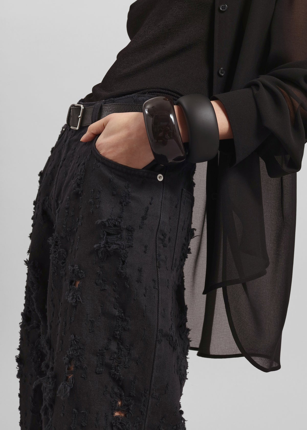 TFS Glossy Bangle - Dark Brown - 3