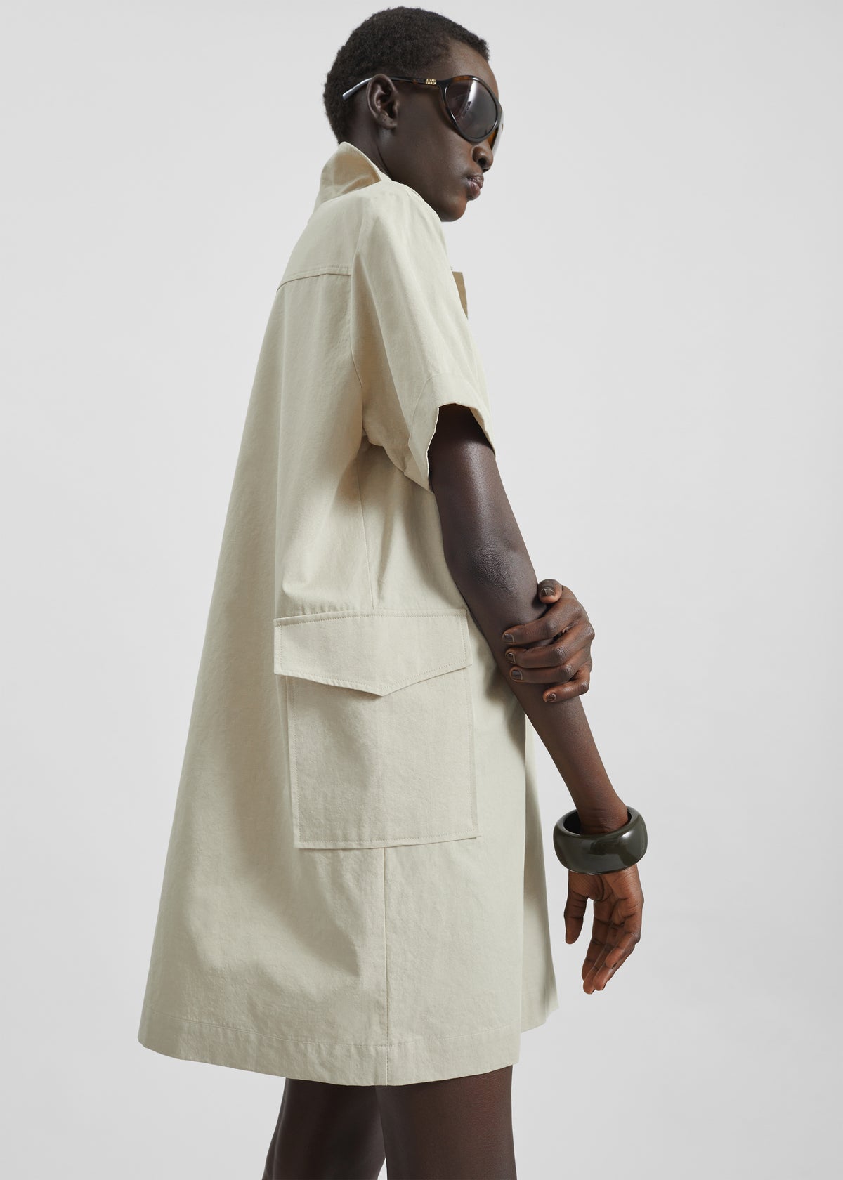 TFS Glossy Bangle - Light Khaki - 8