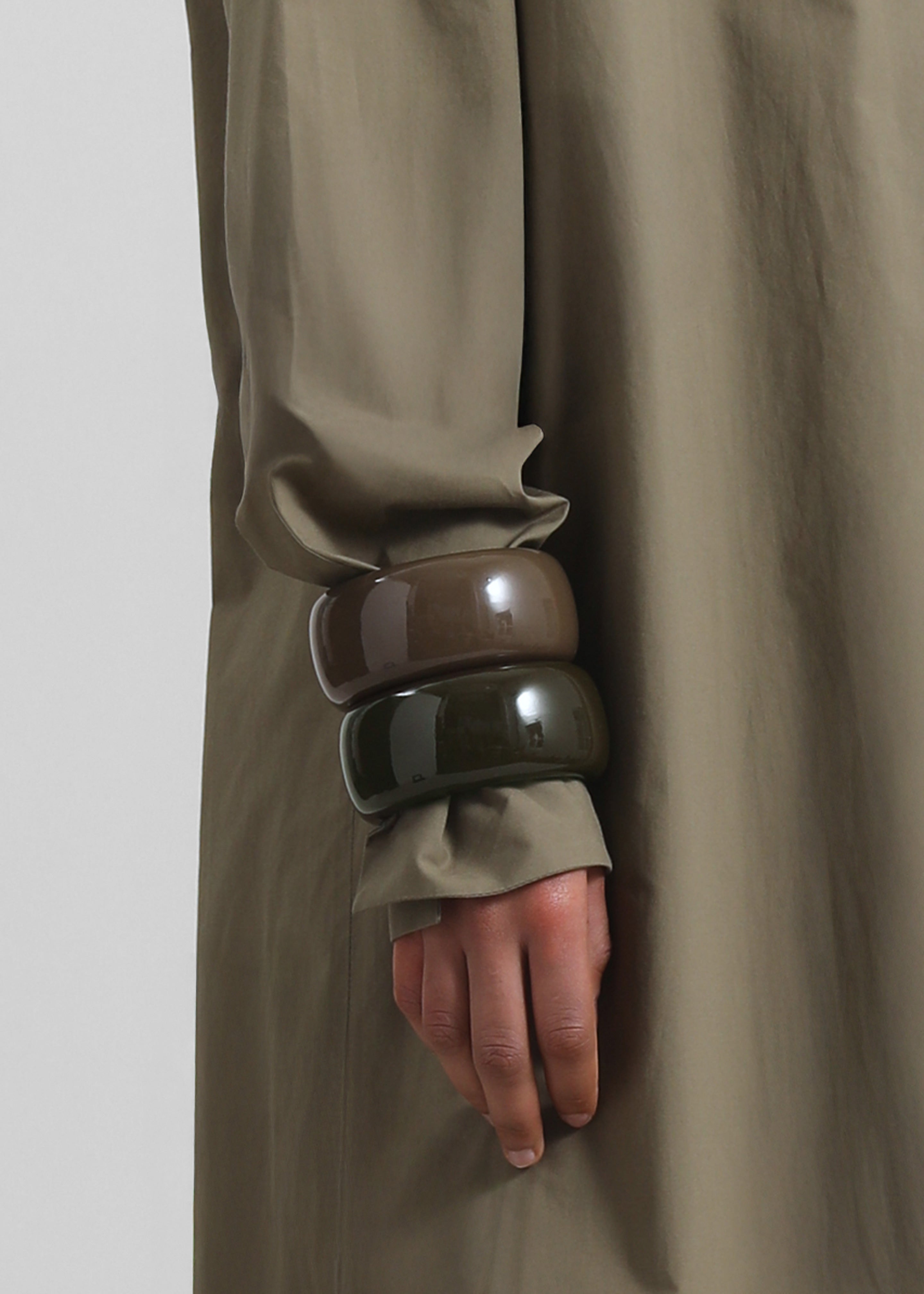 TFS Glossy Bangle - Light Khaki - 5