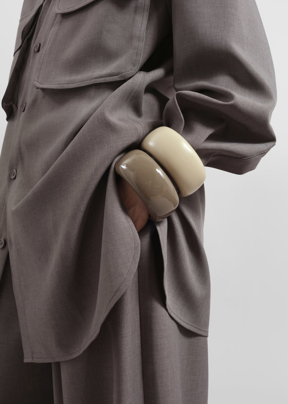 TFS Glossy Bangle - Taupe - 1