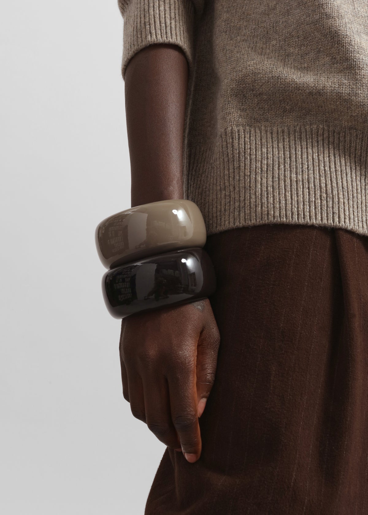 TFS Glossy Bangle - Taupe - 4