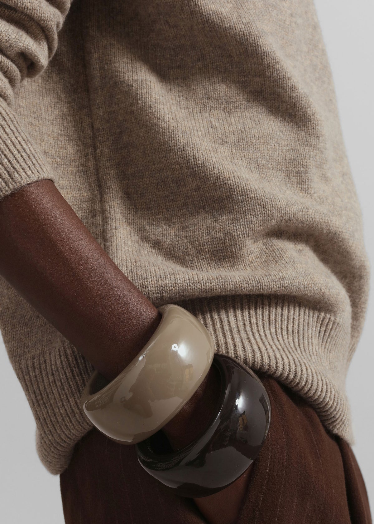 TFS Glossy Bangle - Taupe - 3