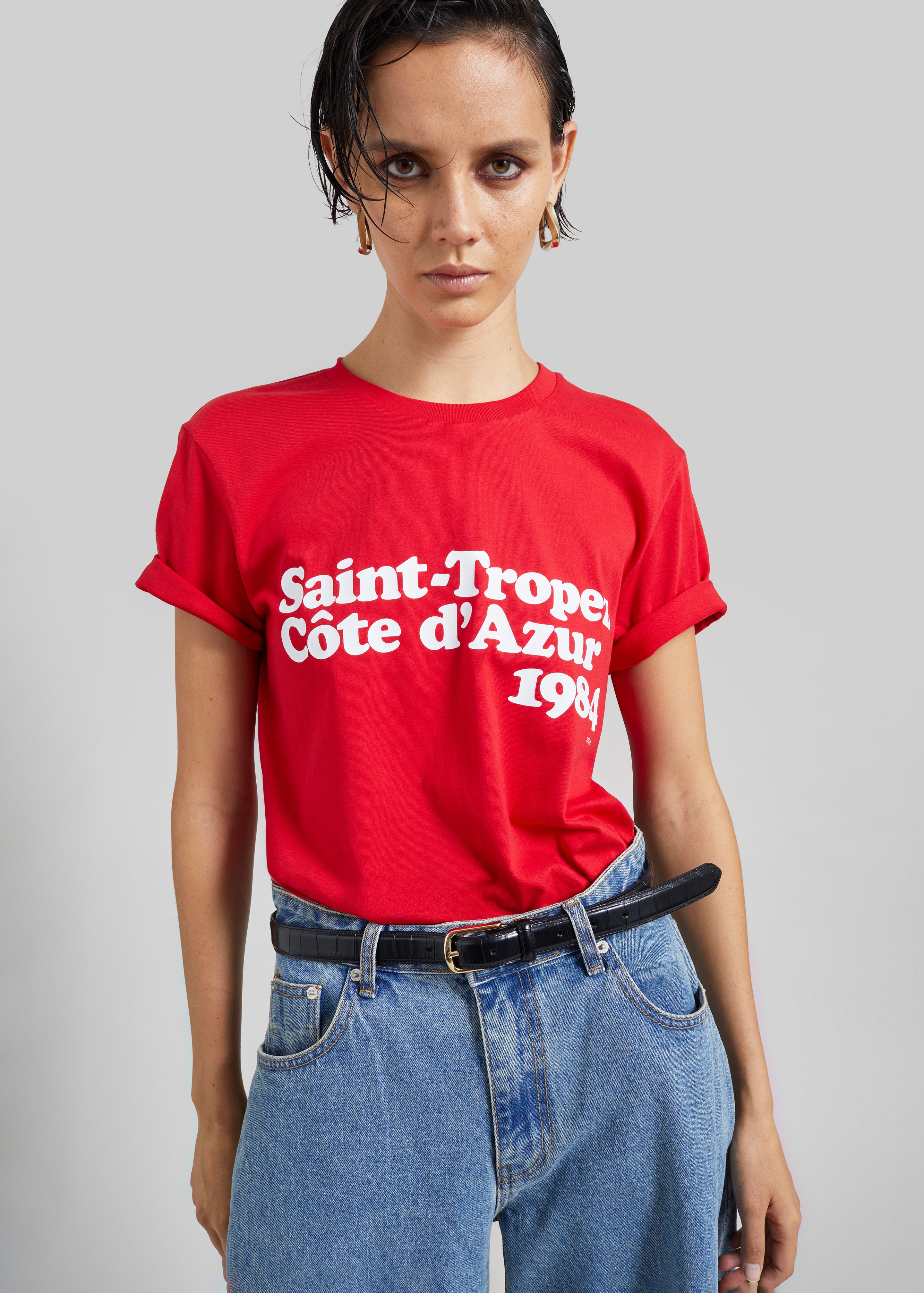 TFS Saint-Tropez Côte D'Azur 1984 T-Shirt - Red - 2