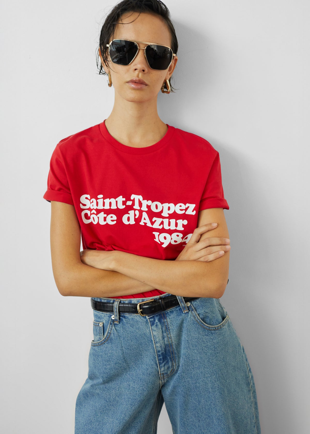 TFS Saint-Tropez Côte D'Azur 1984 T-Shirt - Red - 1