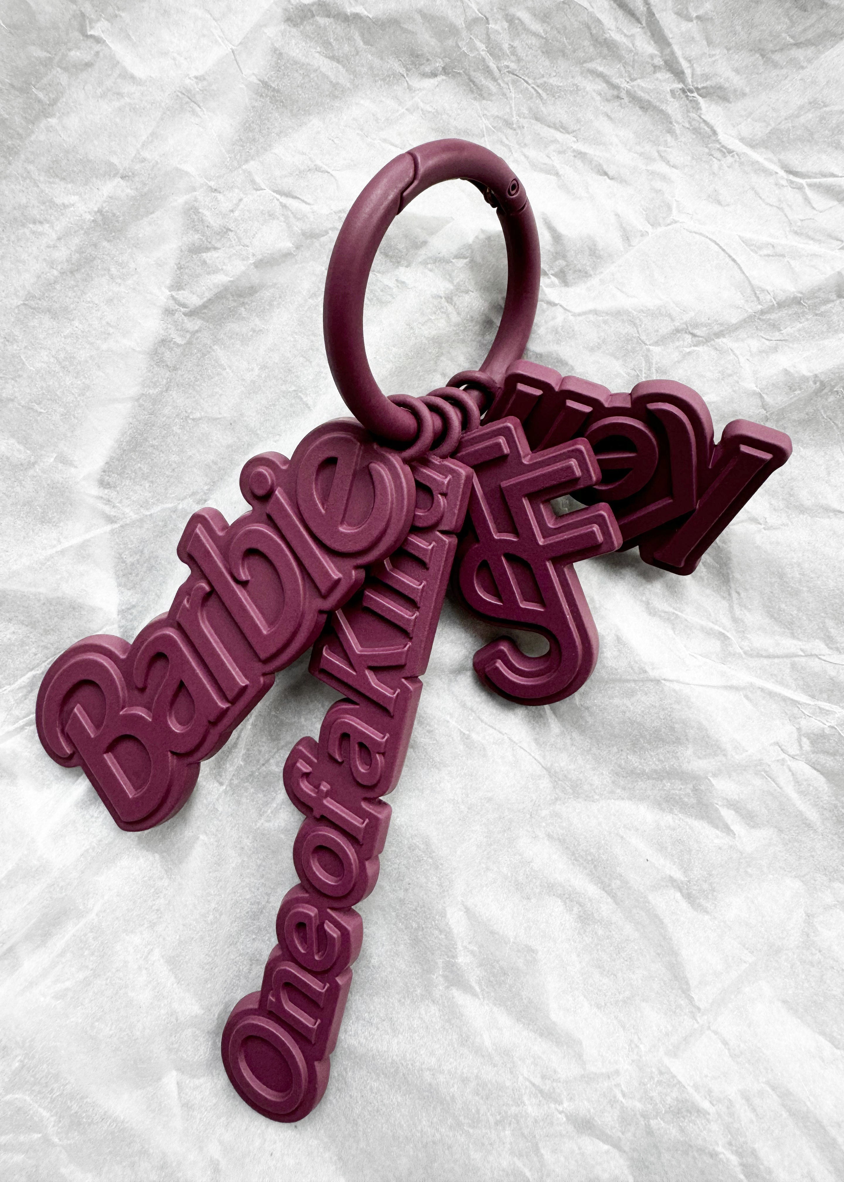 TFS x Barbie™ Keychain Charms - Burgundy - 1