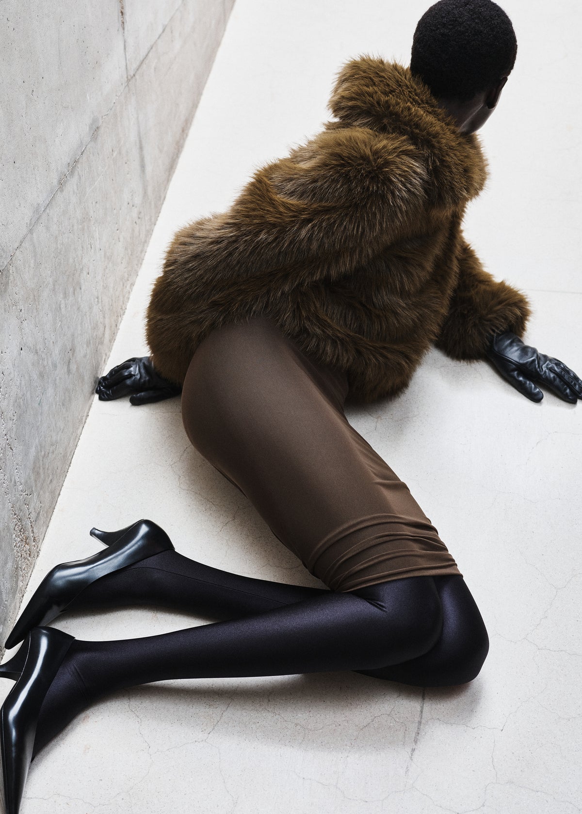 Hope Faux Fur Jacket - Moss Green - 7