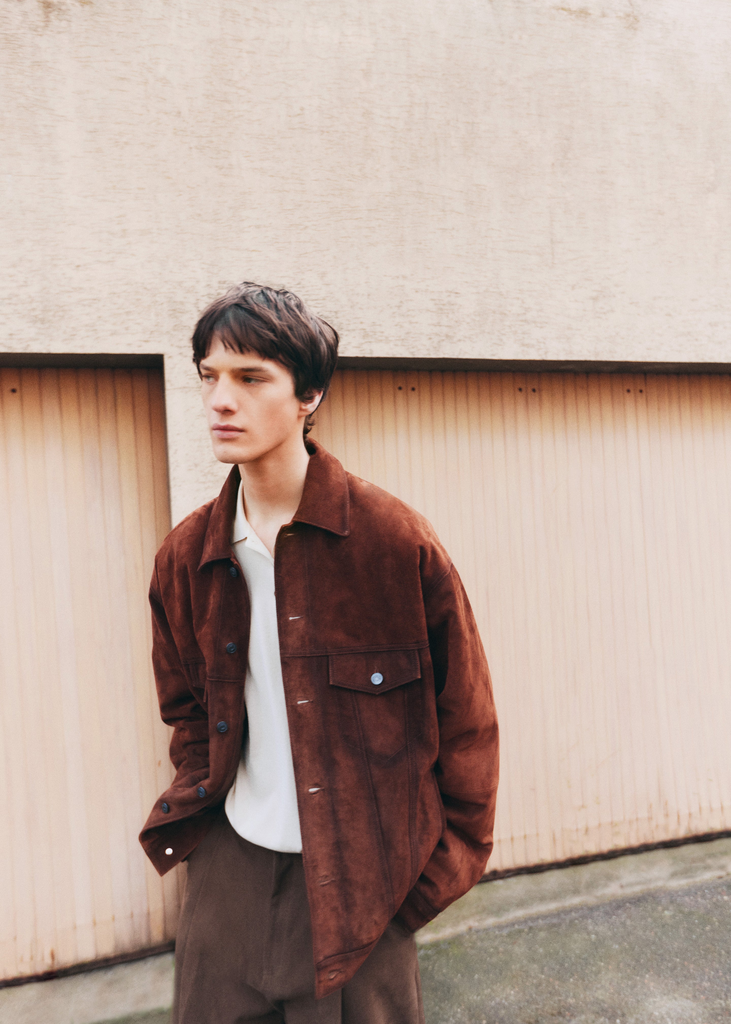 Conan Suede Jacket - Brown - 1