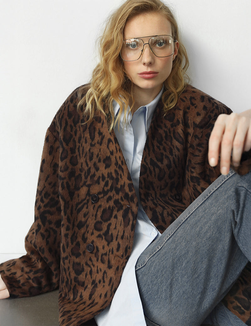 Rella Faux Fur Coat - Camel – The Frankie Shop