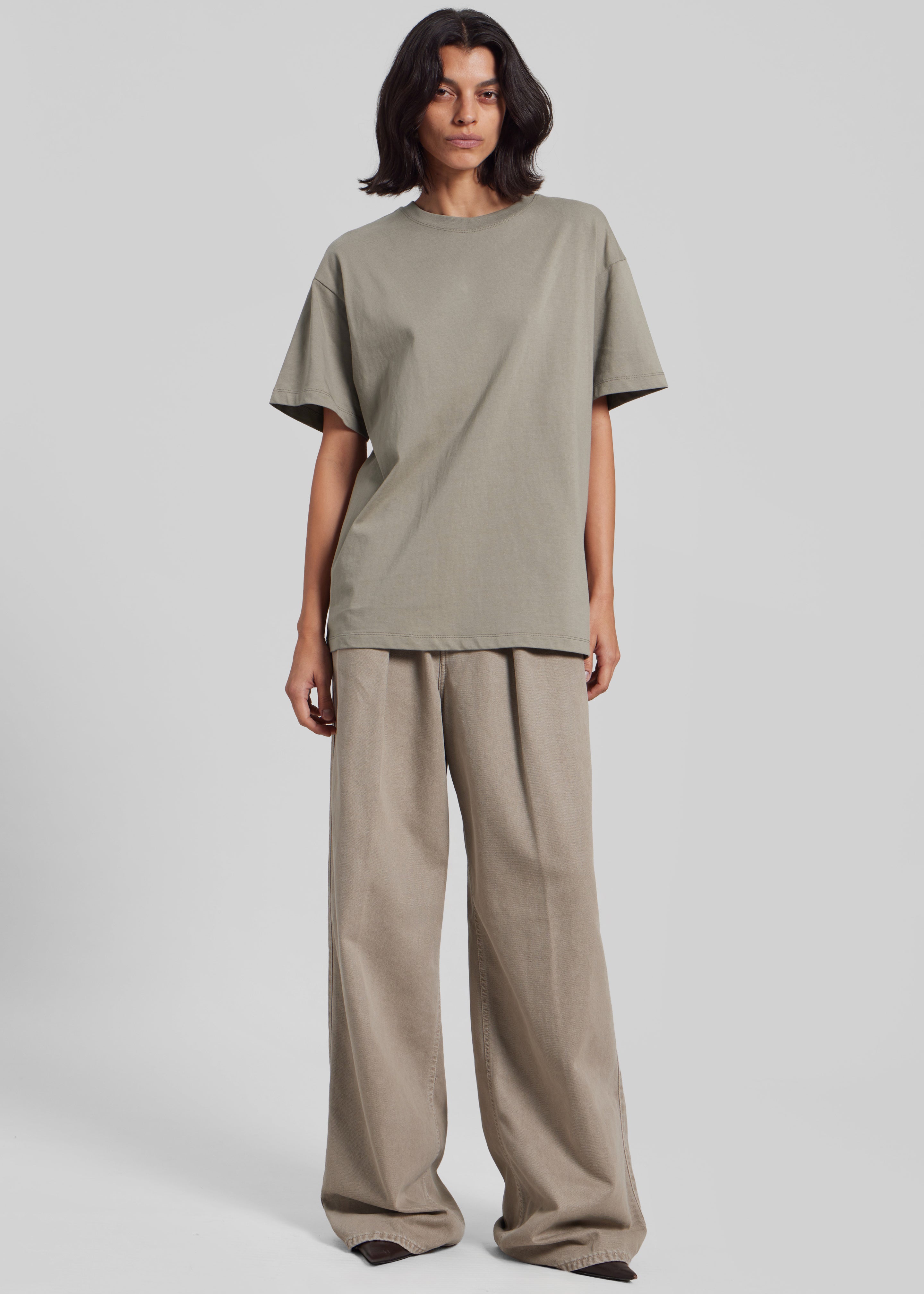 Thane Classic Cotton Tee - Taupe - 1