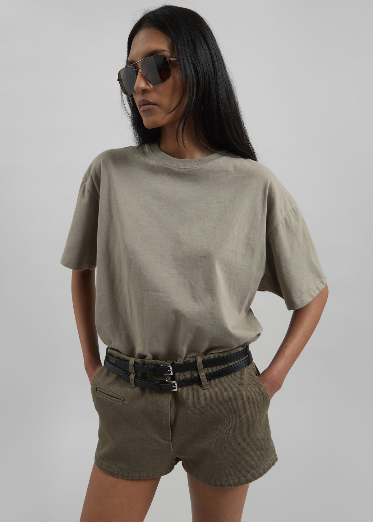 Thane Classic Cotton Tee - Taupe - 5