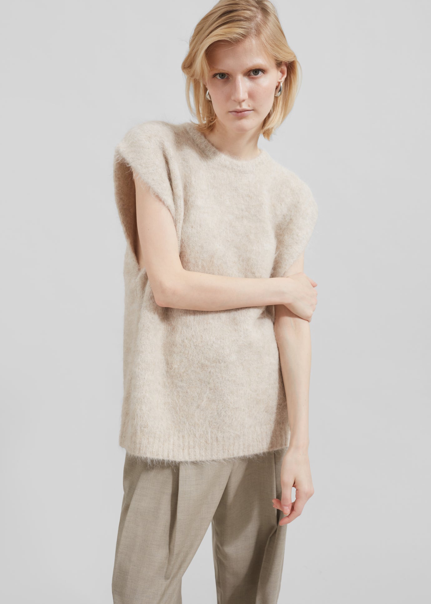 The Garment Bern Knit Top - Oyster