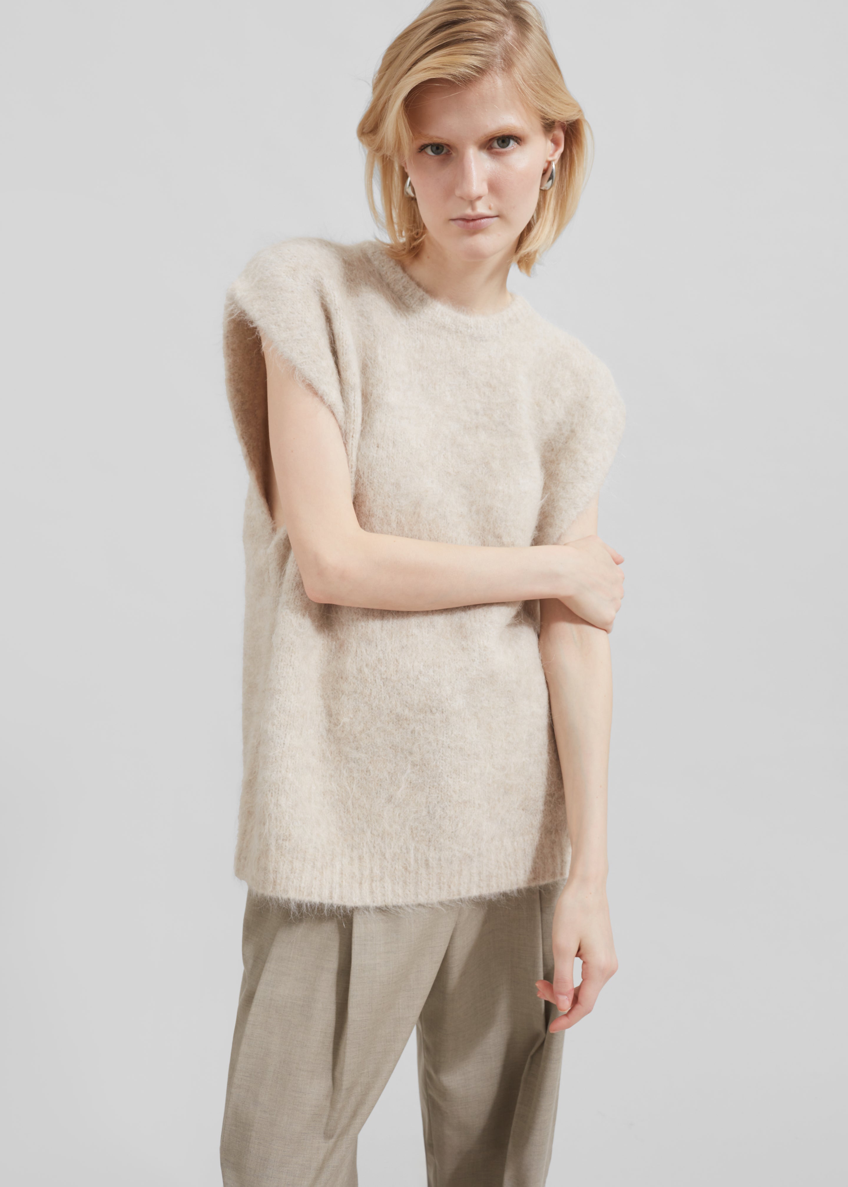 The Garment Bern Knit Top - Oyster - 1